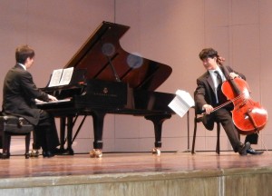 A cellist performs at a KCS recital A cellist performs at a KCS recital